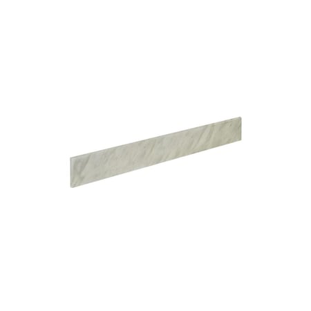 Comfortcorrect 24 in. Jazz Carrara Marble Backsplash, White CO2798305